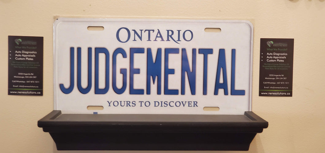 *JUDGEMENTAL* : Hey, Want to Stand Out From The Crowd?  : Customized Any Province Car Style Souvenir/Gift Plates