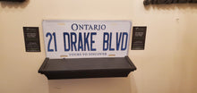 Load image into Gallery viewer, 21 DRAKE BLVD : Custom Car Ontario For Off Road License Plate Souvenir Personalized Gift Display

