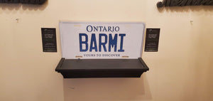 BARMI : Custom Car Plate Ontario For Novelty Souvenir Gift Display Special Occasions Mancave Garage Office Windshield