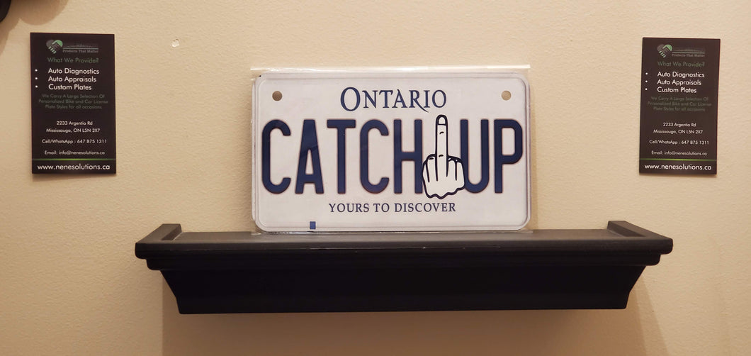 CATCH UP : Custom Bike Ontario For Off Road License Plate Souvenir Personalized Gift Display