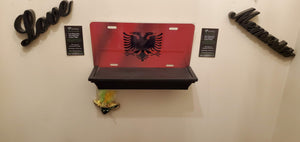 ALBANIA : Custom Car Plate Albania For Novelty Souvenir Gift Display Special Occasions Mancave Garage Office Windshield