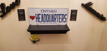 Load image into Gallery viewer, &lt;3 HEADQUARTERS : Custom Car Ontario For Off Road License Plate Souvenir Personalized Gift Display
