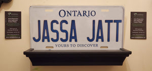 JASSA JATT : Custom Car Ontario For Off Road License Plate Souvenir Personalized Gift Display