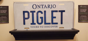 *PIGLET* : Hey, Want To Stand Out From The Crowd? We Do All Canadian Province Plates : Customized Car Style Souvenir/Gift Plates