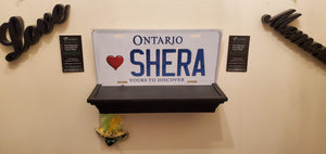 <3 SHERA : Custom Car Ontario For Off Road License Plate Souvenir Personalized Gift Display