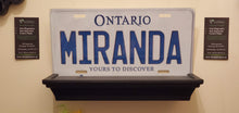 Load image into Gallery viewer, *MIRANDA* : Hey, Want To Stand Out From The Crowd? We Do All Canadian Province Plates : Customized Car Style Souvenir/Gift Plates
