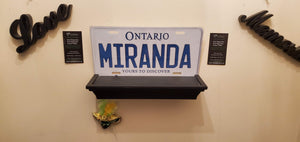 *MIRANDA* : Hey, Want To Stand Out From The Crowd? We Do All Canadian Province Plates : Customized Car Style Souvenir/Gift Plates