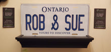 Load image into Gallery viewer, *ROB &amp; SUE* : Hey, Want To Stand Out From The Crowd? We Do All Canadian Province Plates : Customized Car Style Souvenir/Gift Plates
