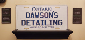 *DAWSON'S DETAILING* : Hey, Want To Stand Out From The Crowd? We Do All Canadian Province Plates : Customized Car Style Souvenir/Gift Plates