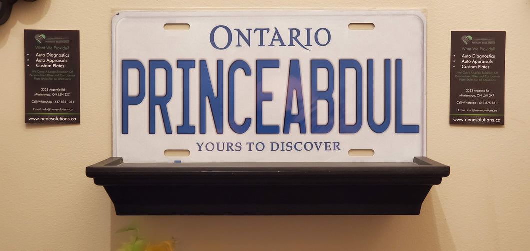 PRINCEABDUL : Custom Car Ontario For Off Road License Plate Souvenir Personalized Gift Display