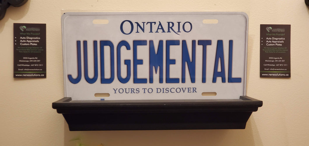 *JUDGEMENTAL* : Hey, Want To Stand Out From The Crowd? We Do All Canadian Province Plates : Customized Car Style Souvenir/Gift Plates