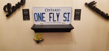 Load image into Gallery viewer, *ONE FLY SI* : Hey, Want To Stand Out From The Crowd? We Do All Canadian Province Plates : Customized Car Style Souvenir/Gift Plates
