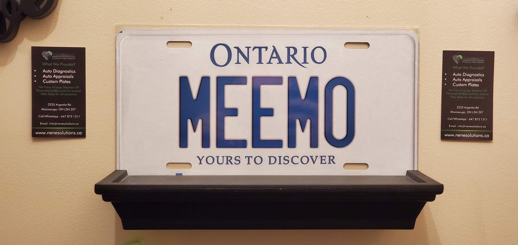 MEEMO : Custom Car Ontario For Off Road License Plate Souvenir Personalized Gift Display