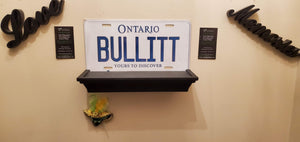 *BULLITT* : Hey, Want To Stand Out From The Crowd? We Do All Canadian Province Plates : Customized Car Style Souvenir/Gift Plates