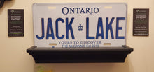 Load image into Gallery viewer, *JACK LAKE* : We Misspelled JACK on the last plate, so we went ahead and provided him a new one for no cost for his boat : Customized Car Style Souvenir/Gift Plates

