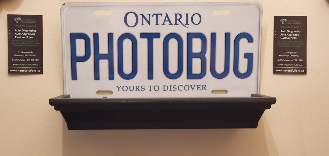 PHOTOBUG : Custom Car Ontario For Off Road License Plate Souvenir Personalized Gift Display