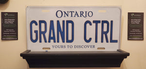 GRAND CTRL : Custom Car Ontario For Off Road License Plate Souvenir Personalized Gift Display