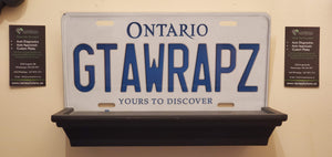 GTAWRAPZ : Custom Car Plate Ontario For Novelty Souvenir Gift Display Special Occasions Mancave Garage Office Windshield