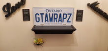Load image into Gallery viewer, GTAWRAPZ : Custom Car Plate Ontario For Novelty Souvenir Gift Display Special Occasions Mancave Garage Office Windshield
