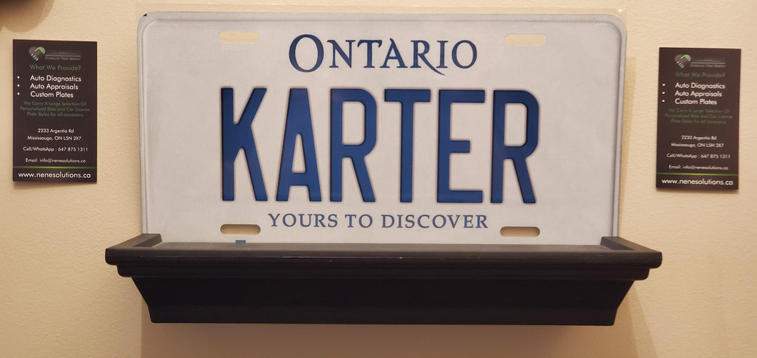 *KARTER* : Hey, Want to Stand Out From The Crowd?  : Customized Any Province Car Style Souvenir/Gift Plates