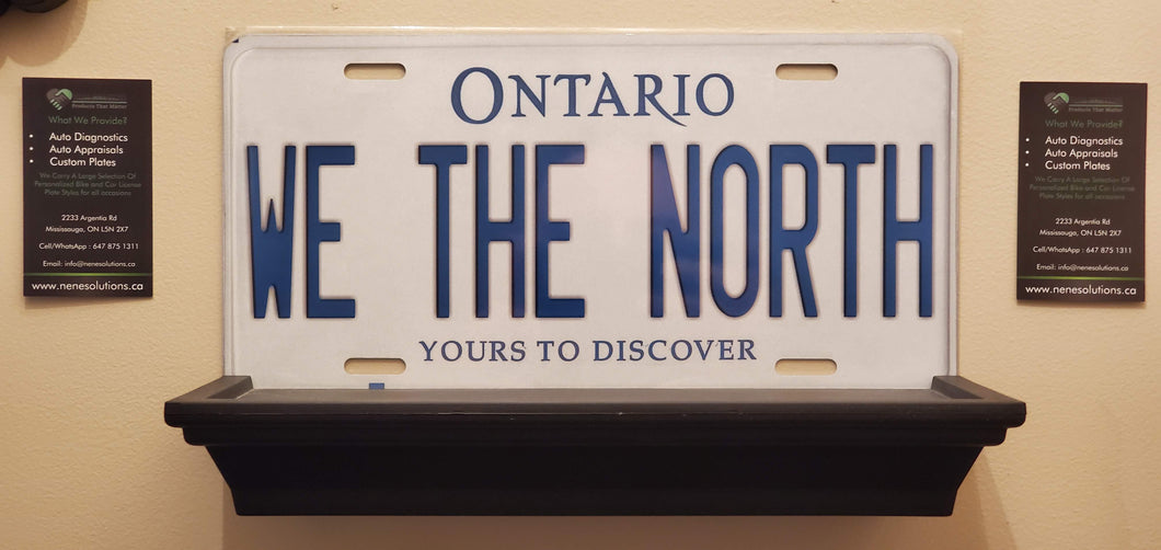 *WE THE NORTH* : Hey, Want to Stand Out From The Crowd?  : Customized Any Province Car Style Souvenir/Gift Plates