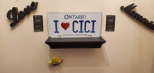 Load image into Gallery viewer, I &lt;3 CICI : Custom Car Ontario For Off Road License Plate Souvenir Personalized Gift Display
