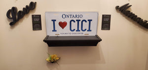 I <3 CICI : Custom Car Ontario For Off Road License Plate Souvenir Personalized Gift Display