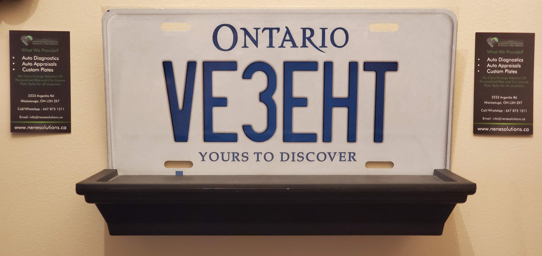 *VE3EHT* : Hey, Want to Stand Out From The Crowd?  : Customized Any Province Car Style Souvenir/Gift Plates