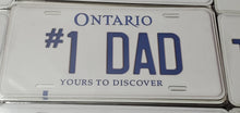Load image into Gallery viewer, #1 DAD : Custom Car Ontario For Off Road License Plate Souvenir Personalized Gift Display
