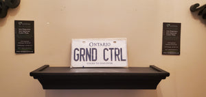 GRND CTRL : Custom Bike Ontario For Off Road License Plate Souvenir Personalized Gift Display
