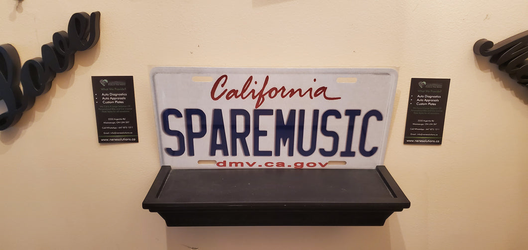 *SPAREMUSIC*  : Customized California State Style Souvenir/Gift Plate