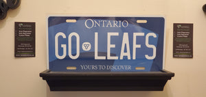 GO LEAFS : Custom Car Ontario For Off Road License Plate Souvenir Personalized Gift Display