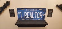 Load image into Gallery viewer, #1 REALTOR  : Custom Car Plate Ontario For Novelty Souvenir Gift Display Special Occasions Mancave Garage Office Windshield
