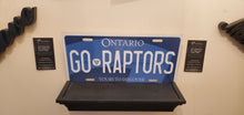 Load image into Gallery viewer, GO RAPTORS : Custom Car Plate Ontario For Novelty Souvenir Gift Display Special Occasions Mancave Garage Office Windshield
