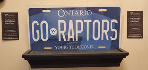 GO RAPTORS : Custom Car Plate Ontario For Novelty Souvenir Gift Display Special Occasions Mancave Garage Office Windshield