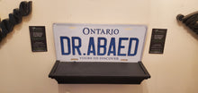 Load image into Gallery viewer, DR.ABAED  : Custom Car Ontario For Off Road License Plate Souvenir Personalized Gift Display
