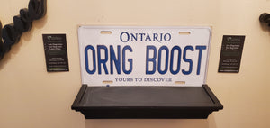 *ORNG BOOST*  : Personalized Style Souvenir/Gift Plate in Car Size