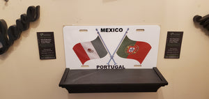 Mexico - Portugal  : Custom Car Mexico, Portugal For Off Road License Plate Souvenir Personalized Gift Display