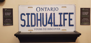 *SIDHU4LIFE*  : Name Style Souvenir/Gift Plate in Car Size