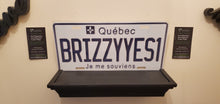 Load image into Gallery viewer, *BRIZZYYES1*  : Quebec Province Style Souvenir/Gift Plate in Car Size
