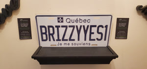 *BRIZZYYES1*  : Quebec Province Style Souvenir/Gift Plate in Car Size