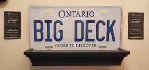 *BIG DECK*  : Personalized Style Souvenir/Gift Plate in Car Size