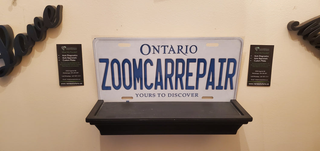 *ZOOMCARREPAIR*  : From Our Business to Yours:  Souvenir/Gift Plate in Car Size