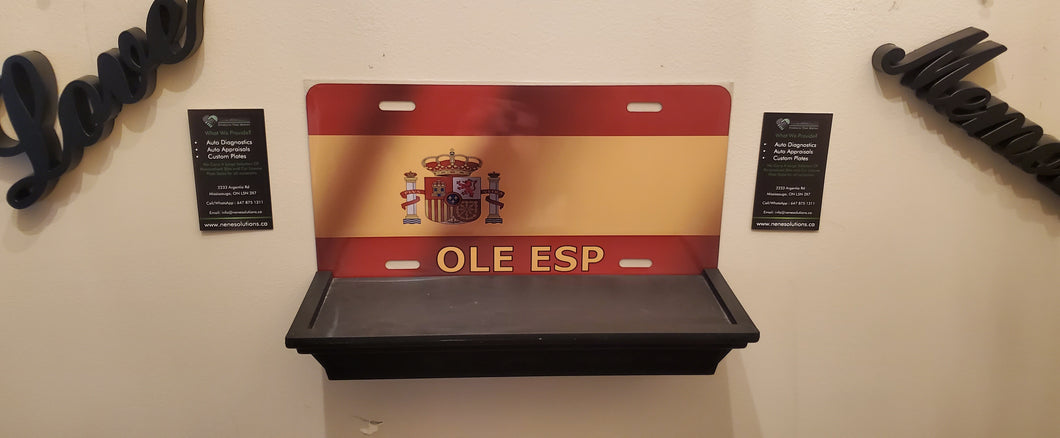 OLE ESP : Custom Car Plate Ontario For Novelty Souvenir Gift Display Special Occasions Mancave Garage Office Windshield