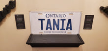 Load image into Gallery viewer, TANIA  : Custom Car Ontario For Off Road License Plate Souvenir Personalized Gift Display
