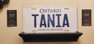 TANIA  : Custom Car Ontario For Off Road License Plate Souvenir Personalized Gift Display