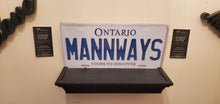 Load image into Gallery viewer, *MANNWAYS*  : Personalized Name Plate:  Souvenir/Gift Plate in Car Size
