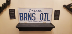*BRNS OIL* : Personalized Name Plate:  Souvenir/Gift Plate in Car Size