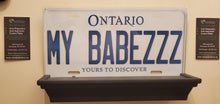 Load image into Gallery viewer, *MY BABEZZZ * : Personalized Name Plate:  Souvenir/Gift Plate in Car Size
