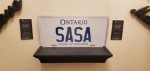 Load image into Gallery viewer, *SASA* : Personalized Name Plate:  Souvenir/Gift Plate in Car Size
